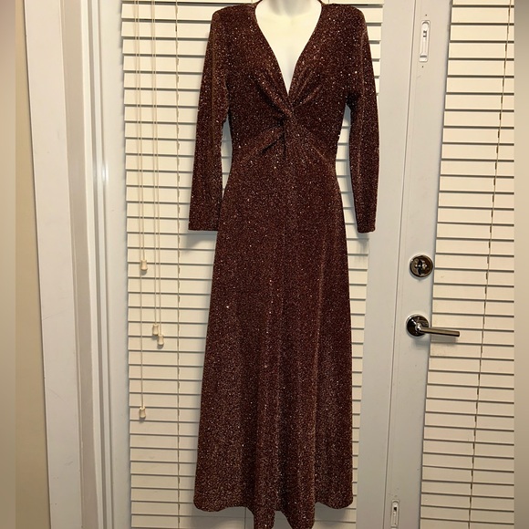 Vintage Jeffrey and Dara Evenings by Tom Barra - Sz 8 Glittery Gown - New Year’s - Picture 1 of 14